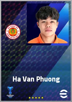 Ha Van Phuong eFootball 2026 player card, 62 OVR LB