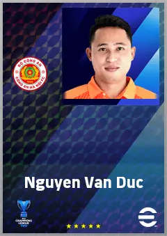 Nguyen Van Duc eFootball 2026 player card, 63 OVR RB