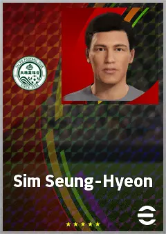 Sim Seung-Hyeon eFootball 2026 player card, 61 OVR RB