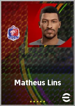 Matheus Lins eFootball 2026 player card, 67 OVR CB