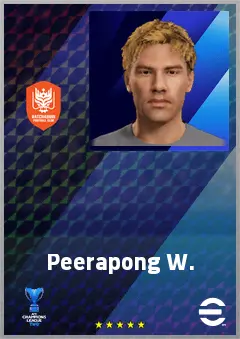 Peerapong W. eFootball 2026 player card, 60 OVR GK