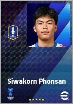 Siwakorn Phonsan eFootball 2026 player card, 60 OVR CF