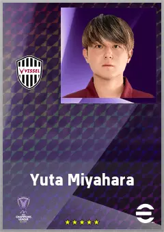 Miyahara Yuta eFootball 2026 player card, 60 OVR LWF