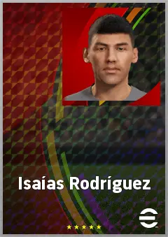 Isaías Rodríguez eFootball 2026 player card, 67 OVR LB
