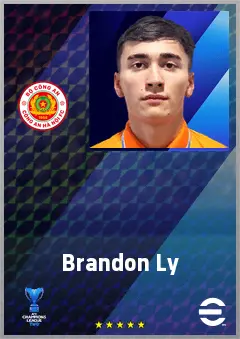 Brandon Ly eFootball 2026 player card, 61 OVR CMF