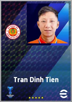 Tran Dinh Tien eFootball 2026 player card, 63 OVR RMF