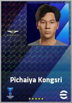 Pichaiya Kongsri eFootball 2026 player card, 60 OVR CMF