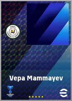 Vepa Mammayev eFootball 2026 player card, 62 OVR GK