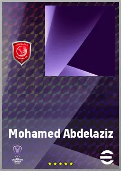 Mohamed Abdelaziz eFootball 2026 player card, 64 OVR CMF
