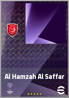 Al Hamzah Al Saffar eFootball 2026 player card, 63 OVR CMF