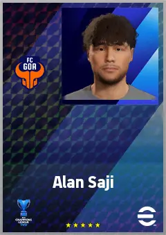 Alan Saji eFootball 2026 player card, 62 OVR CF