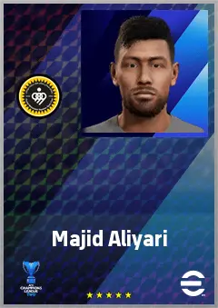 Majid Aliyari eFootball 2026 player card, 67 OVR CF