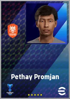 Pethay Promjan eFootball 2026 player card, 62 OVR RB