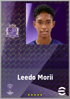 Morii Leedo eFootball 2026 player card, 59 OVR CB