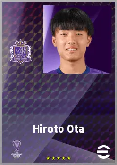 Ota Hiroto eFootball 2026 player card, 59 OVR DMF