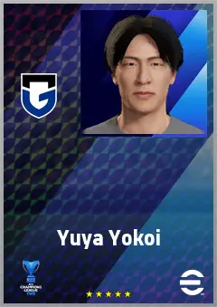 Yokoi Yuya eFootball 2026 player card, 60 OVR CB