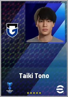 Tono Taiki eFootball 2026 player card, 60 OVR LMF