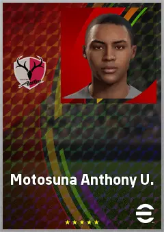 Motosuna Anthony U. eFootball 2026 player card, 62 OVR CB