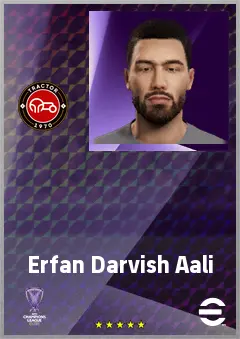 Erfan Darvish Aali eFootball 2026 player card, 61 OVR CB