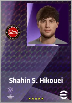 Shahin S. Hikouei eFootball 2026 player card, 62 OVR LWF