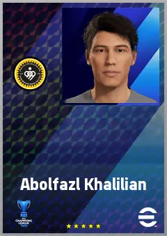 Abolfazl Khalilian eFootball 2026 player card, 61 OVR GK