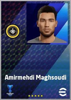 Amirmehdi Maghsoudi eFootball 2026 player card, 61 OVR GK