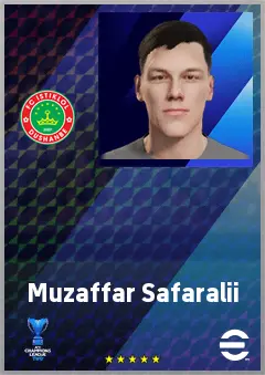 Muzaffar Safaralii eFootball 2026 player card, 61 OVR GK