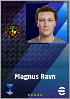 Magnus Ravn eFootball 2026 player card, 61 OVR LB