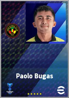 Paolo Bugas eFootball 2026 player card, 62 OVR AMF