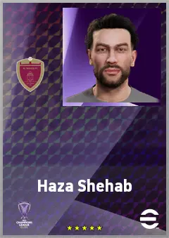 Haza Shehab eFootball 2026 player card, 62 OVR LB