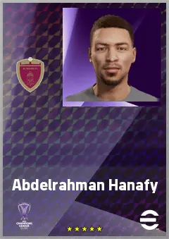 Abdelrahman Hanafy eFootball 2026 player card, 61 OVR CB