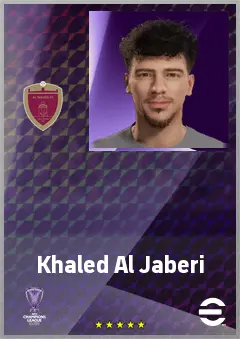 Khaled Al Jaberi eFootball 2026 player card, 61 OVR CB