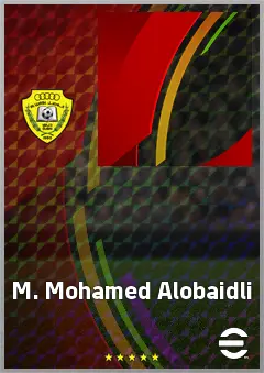 M. Mohamed Alobaidli eFootball 2026 player card, 59 OVR CMF