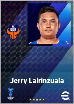 Jerry Lalrinzuala eFootball 2026 player card, 64 OVR LB