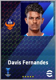 Davis Fernandes eFootball 2026 player card, 61 OVR LMF