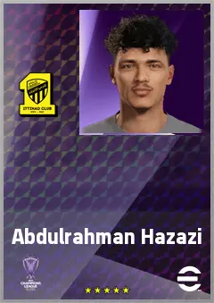 Abdulrahman Hazazi eFootball 2026 player card, 61 OVR CB