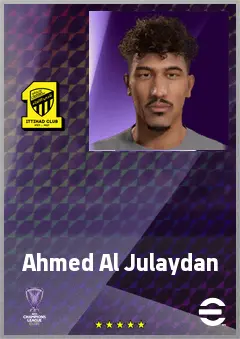 Ahmed Al Julaydan eFootball 2026 player card, 67 OVR RB