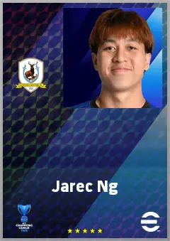 Jarec Ng eFootball 2026 player card, 62 OVR GK