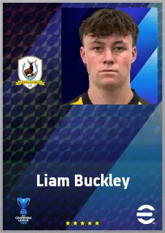 Liam Buckley eFootball 2026 player card, 60 OVR CB