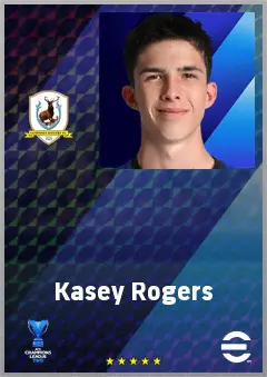 Kasey Rogers eFootball 2026 player card, 59 OVR GK