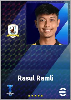 Rasul Ramli eFootball 2026 player card, 61 OVR CF