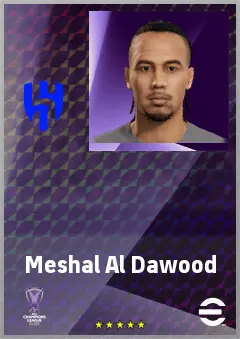 Meshal Al Dawood eFootball 2026 player card, 60 OVR CB