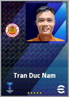 Tran Duc Nam eFootball 2026 player card, 62 OVR CF