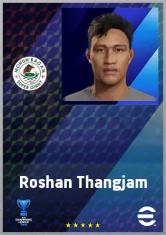Roshan Thangjam eFootball 2026 player card, 61 OVR LB