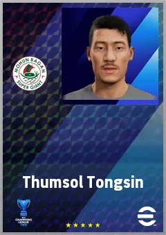 Thumsol Tongsin eFootball 2026 player card, 61 OVR AMF