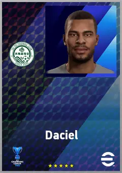 Daciel eFootball 2026 player card, 68 OVR CB