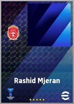 Rashid Mjeran eFootball 2026 player card, 60 OVR CMF