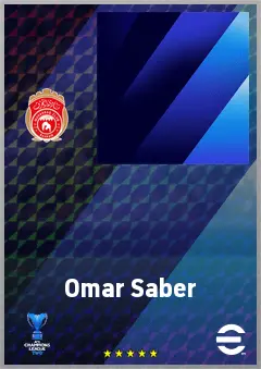 Omar Saber eFootball 2026 player card, 62 OVR CMF
