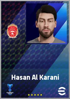 Hasan Al Karani eFootball 2026 player card, 62 OVR LB