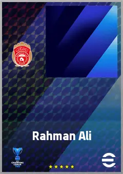 Rahman Ali eFootball 2026 player card, 61 OVR CF